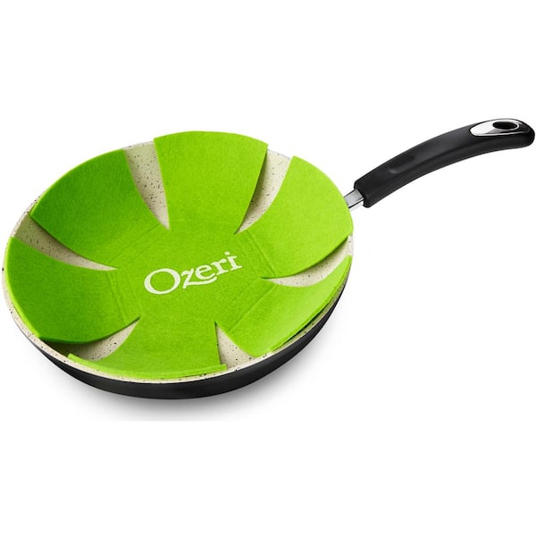 Ozeri Earth Professional Series 10 in. Aluminum Ceramic Nonstick Frying Pan  in Onyx with Comfort Grip Handle ZP13-26 - The Home Depot