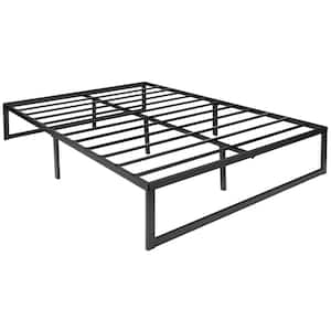 Black Metal Frame Full Platform Bed