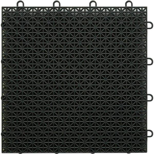 TopDeck Black Polypropylene 1ft. x 1ft. Deck Tile (40 - Case)