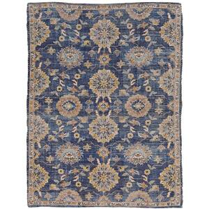 Morris Blue Chloe 5 ft. x 7 ft. Distressed Moroccan Accent Rug