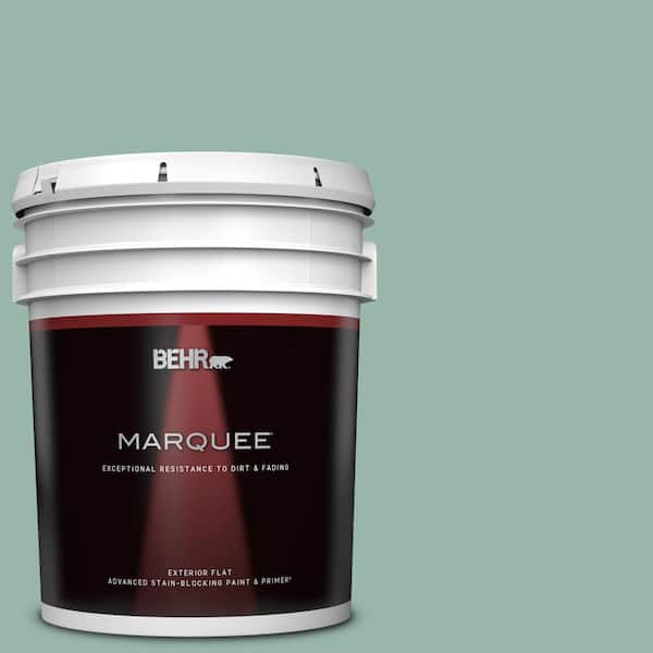 BEHR MARQUEE 5 gal. #S420-3 Nile River Flat Exterior Paint & Primer