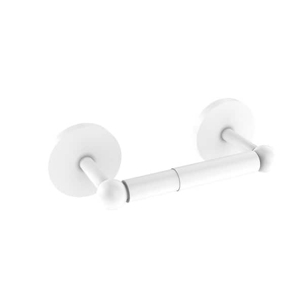 Allied Brass Prestige Skyline 2-Post Toilet Tissue Holder in Matte White
