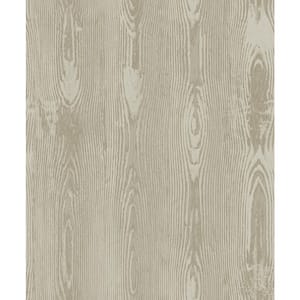 Jaxson Light Brown Faux Wood Paper Strippable Roll (Covers 57.8 sq. ft.)