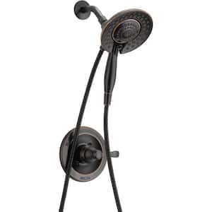 Porter In2ition 2-in-1 Rough-in Valve Included Single-Handle 5-Spray Shower Faucet 1.75 GPM in Oil Rubbed Bronze