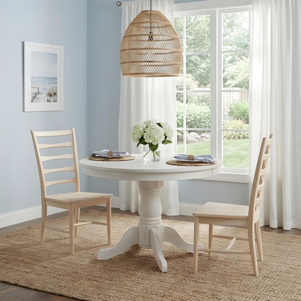 Haven Unfinished Solid Wood Dining Chair Set of 2 price history on PriceWatchPro