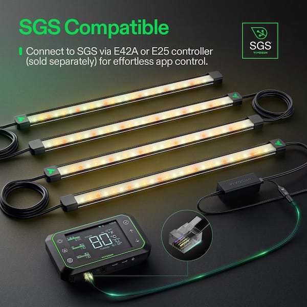 VIVOSUN LumaRay Side Lighting Bar LED Grow Light, Full Spectrum