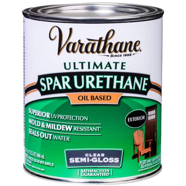 Varathane 1-qt.Clear Semi-Gloss 275 VOC Oil-Based Exterior Spar Urethane (2 Pack)