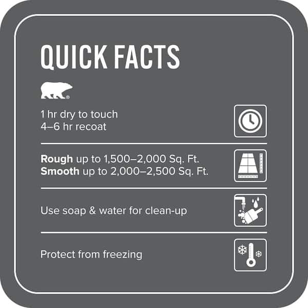 5 Gal. #N500-6 Graphic Charcoal Self-Priming 1-Part Epoxy Satin Interior/Exterior Concrete and Garage Floor Paint
