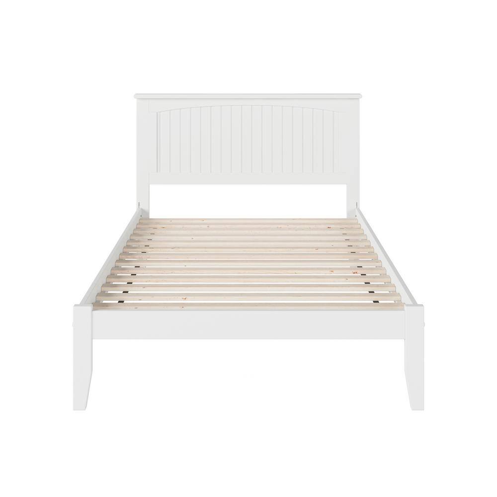 Nantucket Classic Cottage Full/Double Wood Frame Bed with Drawer, White
