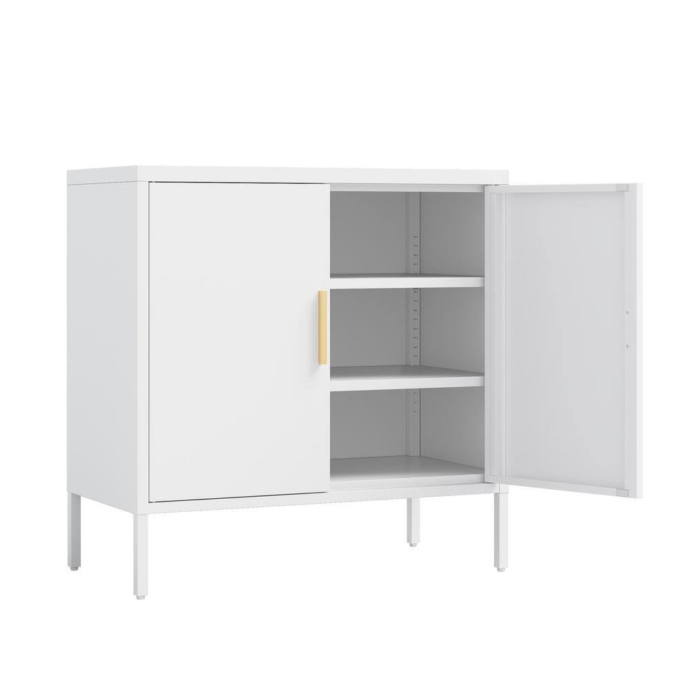 31.5 in. W x 15.75 in. D x 31.5 in. H Bathroom White Linen Cabinet