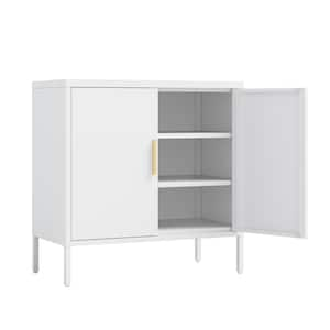 31.5 in. W x 15.75 in. D x 31.5 in. H Bathroom White Linen Cabinet