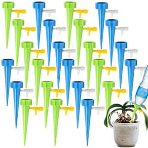 Indoor and Outdoor 24-Pack Automatic Watering Spikes, 1.1" ID Plant Automatic Watering Device