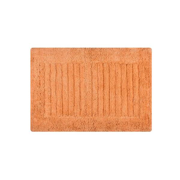 PLYH 2 Piece Memory Foam Shag Bath Rug Set - Color: Orange