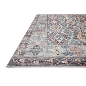 Zion Grey/Multi 2 ft. 3 in. x 3 ft. 9 in. Southwestern Tribal Printed Area Rug