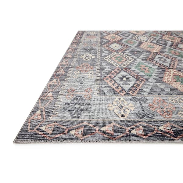 Zion Grey/Multi 2 ft. 3 in. x 3 ft. 9 in. Southwestern Tribal Printed Area Rug