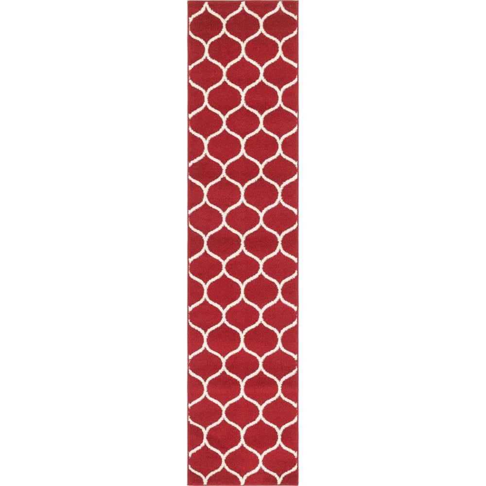 Trellis Frieze Rounded Red 2 ft. x 8 ft. 8 in. Area Rug price history on PriceWatchPro