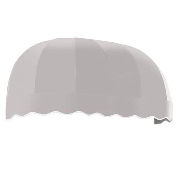 8.38 ft. Chicago Acrylic Fabric Fixed Awning (100.5 in. W x 32.25 in. H x 26.25 in. D) in Gray