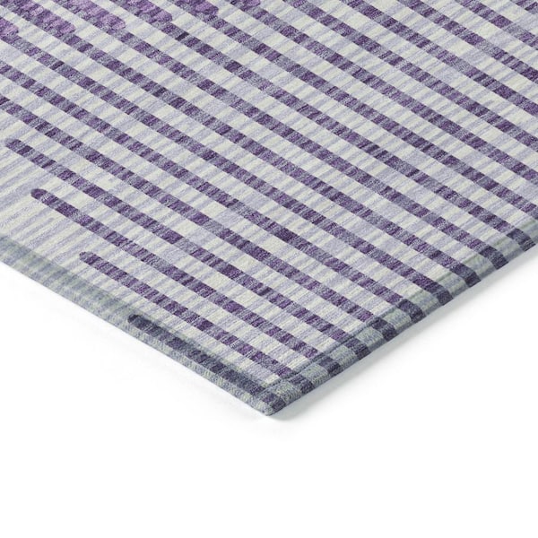 Chantille Machine Washable Indoor/Outdoor Abstract ACN1001 Purple 9 ft. x 12 ft. Area Rug