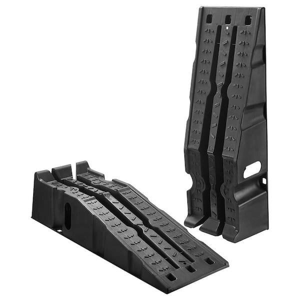 Car Ramps, 6.7 in. Lift Height, Black Portable High Profile Car Service Ramps for SUV Vehicle Repair, 2 PCS 2025 update