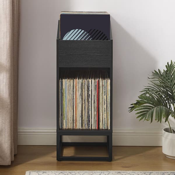CROSLEY FURNITURE Enzo Black Small Record Storage Stand CF1132-BK