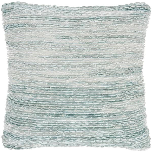Mina Victory Lifestyles Seafoam Green 20 in. x 20 in. Throw Pillow