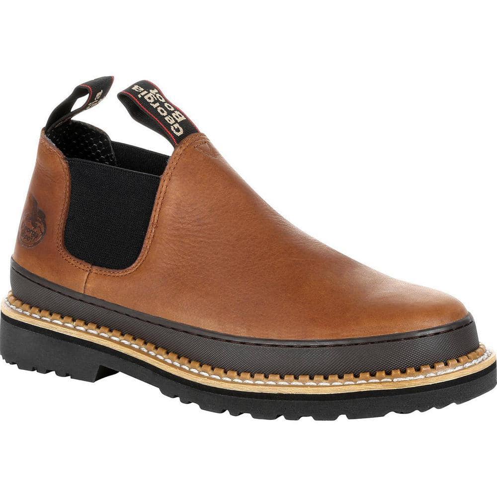 GEORGIA BOOT Men's Giant Revamp Romeo Shoe - Soft Toe - Brown Size