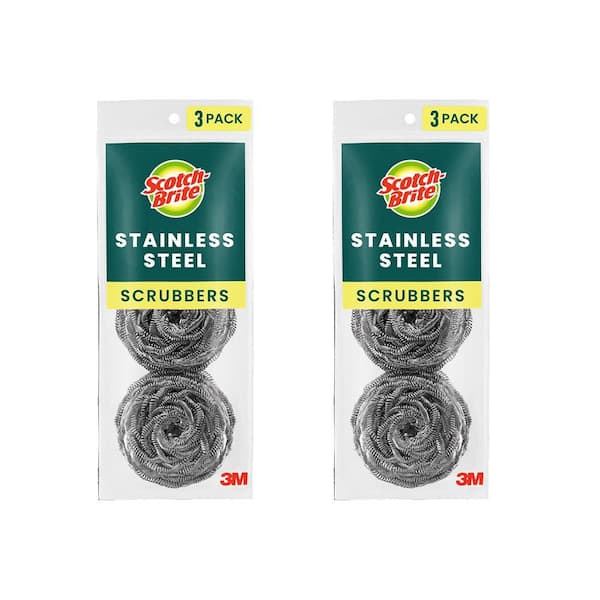Stainless Steel Scrubbing Pad (6-Pack)