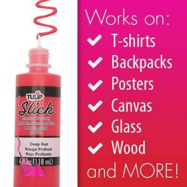 Tulip Dimensional Fabric Paint 4oz Slick Pink Multi-Colored