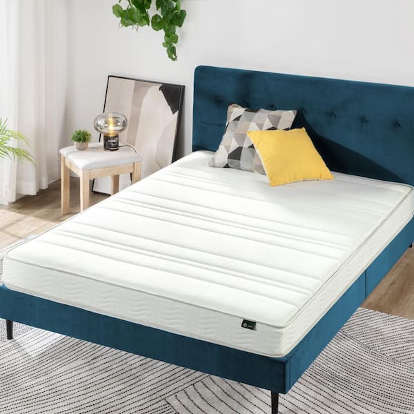 Zinus 6 in. Medium Quilted Top Queen Foam and Spring Mattress