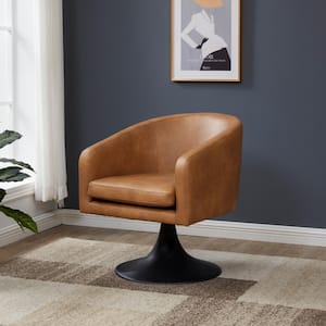 Gonzalez Light Brown/Black Accent Chair