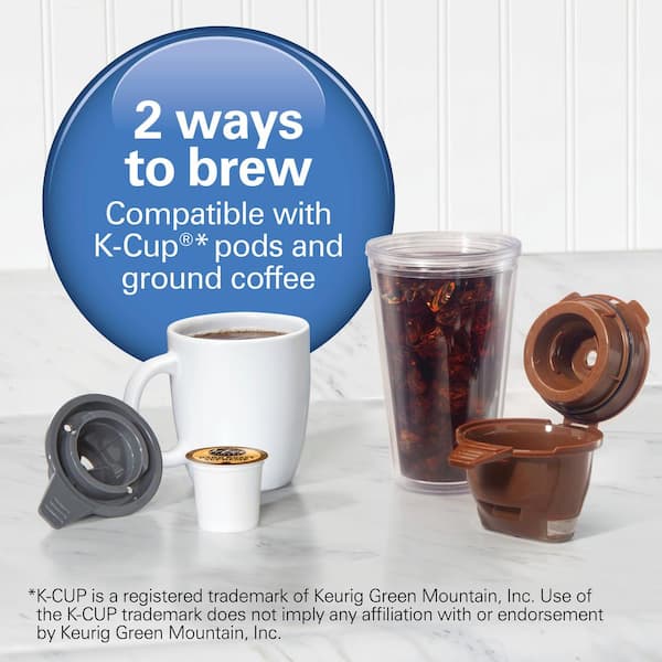FlexBrew Trio 2-Way Coffee Maker, Compatible with K-Cup Pods or