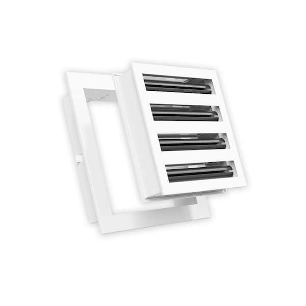 8 in. x 8 in. Aluminum Wall/Ceiling Linear Slot Diffuser in White