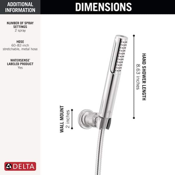 Delta Bonacci ProClean 2-Spray Wall Mount Handheld Shower Head