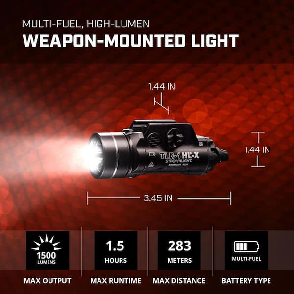 Streamlight TLR-1 HL-X 1500 Lumens Rechargeable Battery-Powered