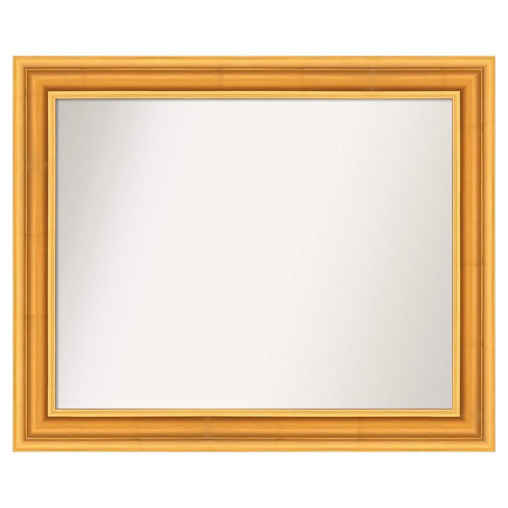 Sierra Gold 33.5 in. x 27.5 in. Non-Beveled Modern Rectangle Wood Framed Bathroom Wall Mirror price history on PriceWatchPro