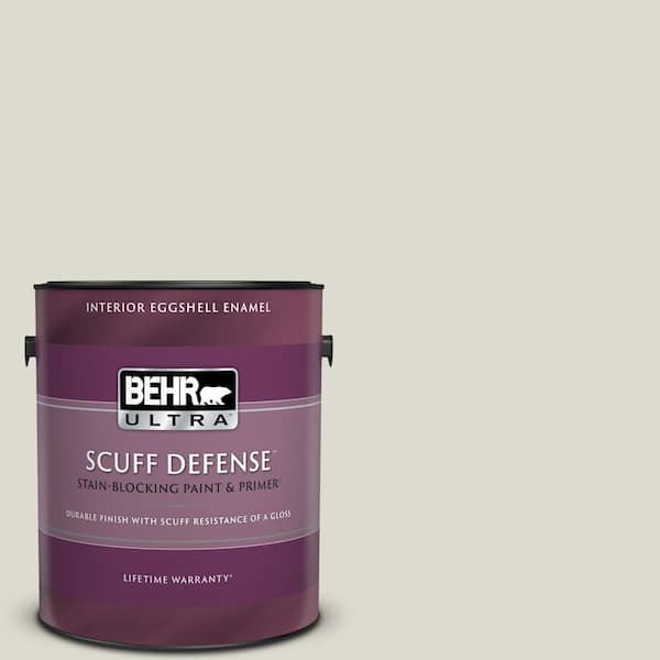 BEHR ULTRA 1 gal. #GR-W11 Silver Ash Extra Durable Eggshell Enamel Interior Paint & Primer