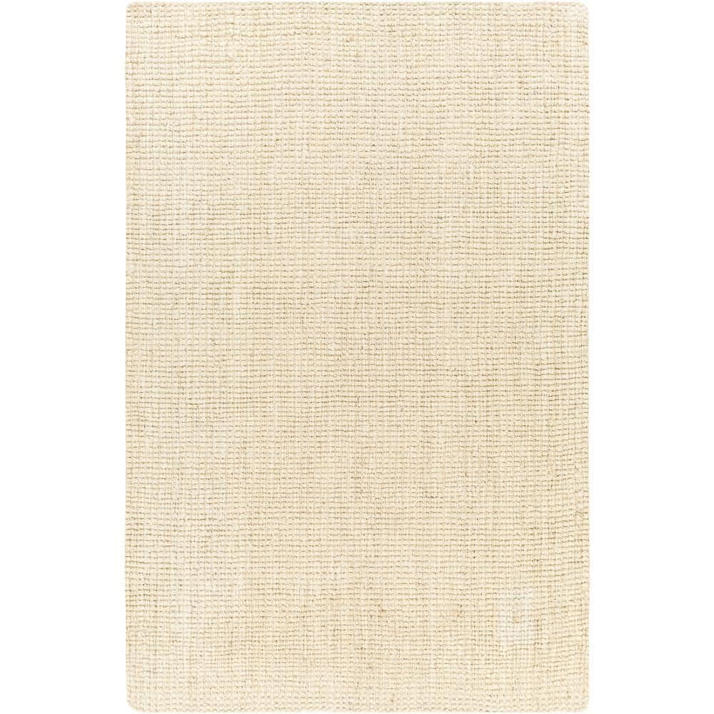 Ivory Flat Woven Handmade Jute Area Rug, 2' x 3'