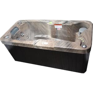 1 Person 19 Jet Rectangle Spa with Stainless Jets and 110-Volt GFCI Cord Included