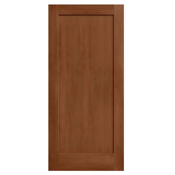 36 in. x 80 in. Madison Hazelnut Stain Molded Composite MDF Interior Door Slab