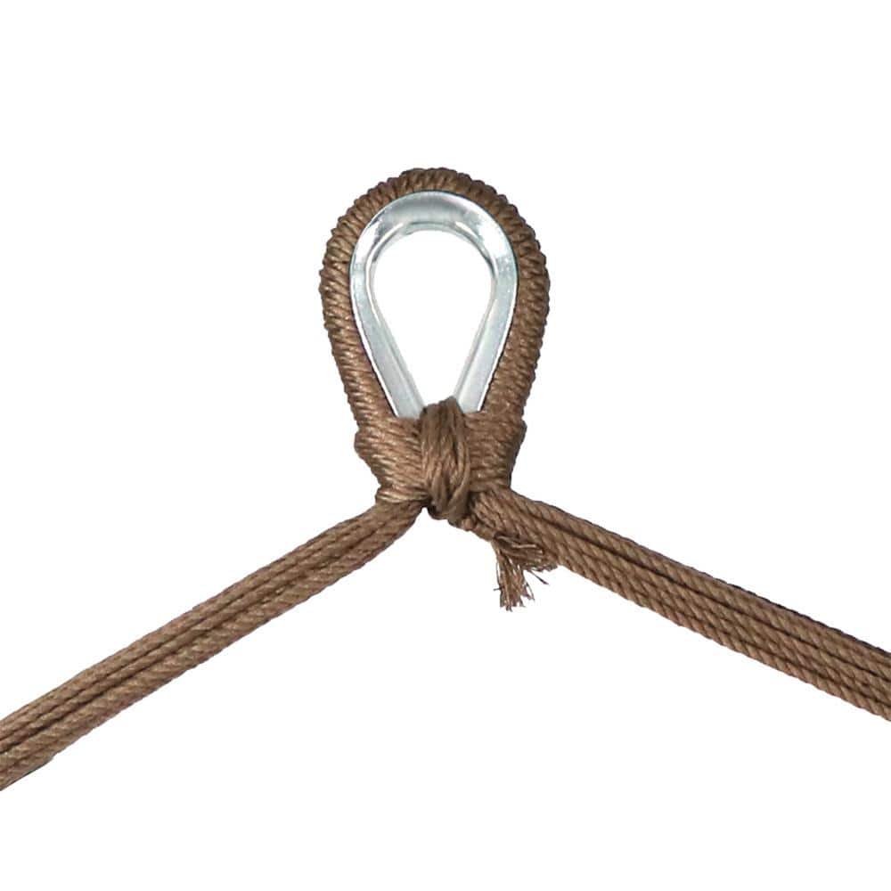 Mocha Extra Large Polyester Rope Hammock Chair Swing