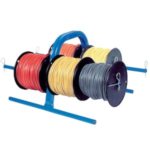Rack-A-Tiers Wire Tub Coil Wire Tub with Wire, Cable, Flex and MC Cable  Dispenser and Re-Winder 18455 - The Home Depot