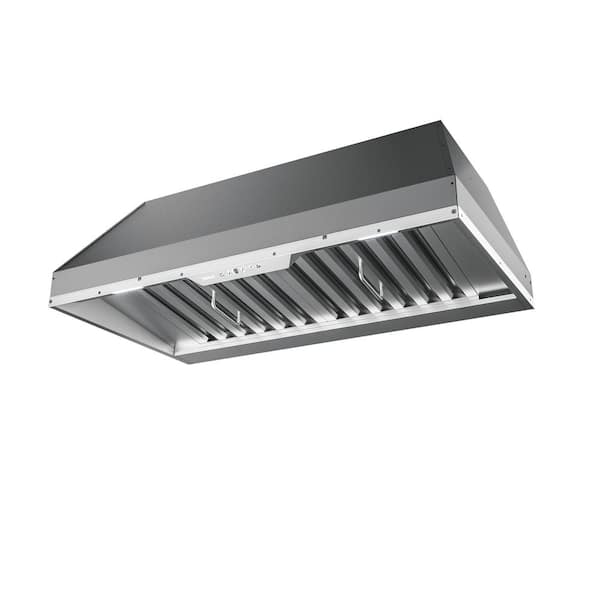 Monsoon I 36 in. 600 CFM Insert Mount Range Hood with LED Light in  Stainless Steel