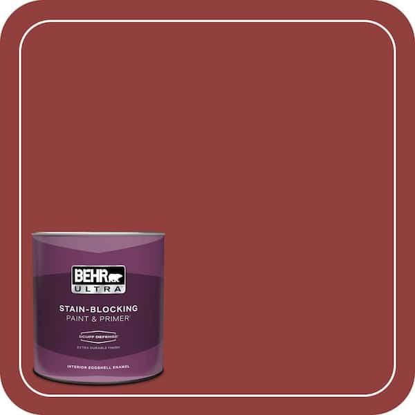 BEHR ULTRA 1 qt. #BIC-49 Red Red Red Extra Durable Eggshell Enamel Interior Paint & Primer