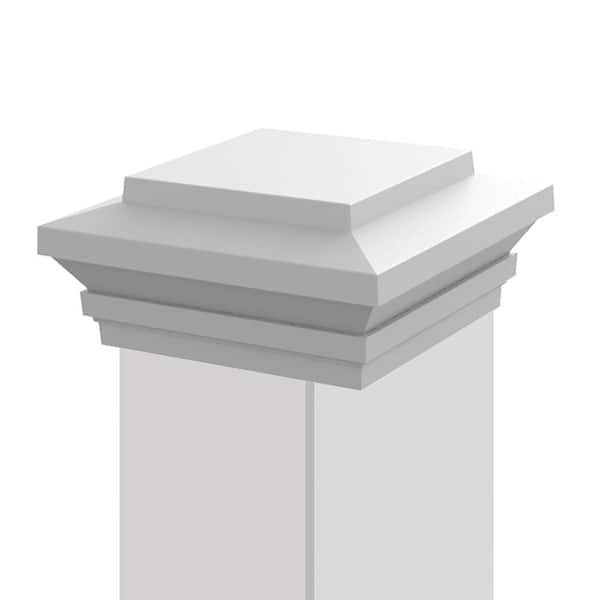 Transform 5 ft. x 5 in. Zenith Post Cap in Satin White