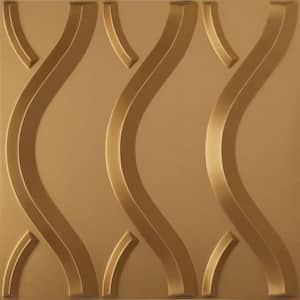 19-5/8-in W x 19-5/8-in H Nexus EnduraWall Decorative 3D Wall Panel Gold