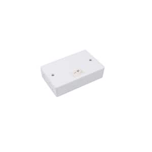 White Hardwired Box with On/Off Switch for Line Voltage Puck Light