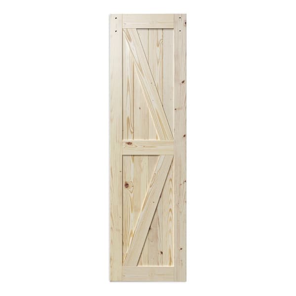 28 in. x 80 in. K Model Solid Wood Unfinished Assembly Required Interior Door Slab (No Hardware Included)