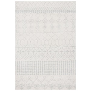 Tulum Ivory/Light Gray 9 ft. x 12 ft. Moroccan Area Rug