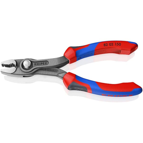KNIPEX 6 in. TwinGrip Slip Joint Pliers 82 02 150 - The Home Depot