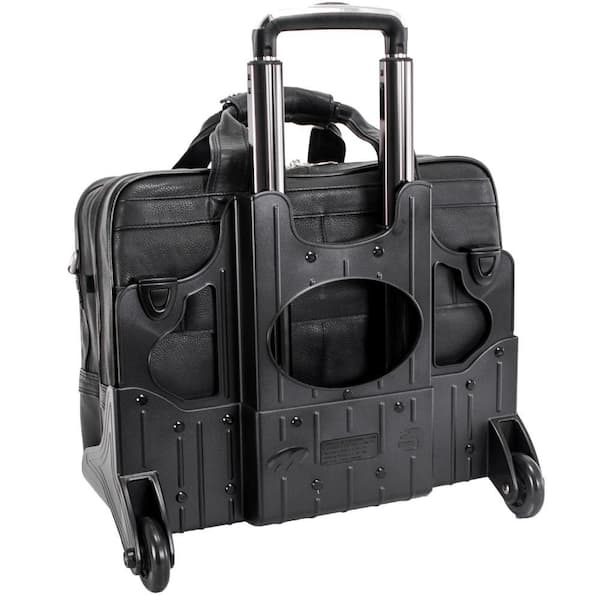 McKLEIN Gold coast 17 in. Black Full Grain Cashmere Napa Leather
